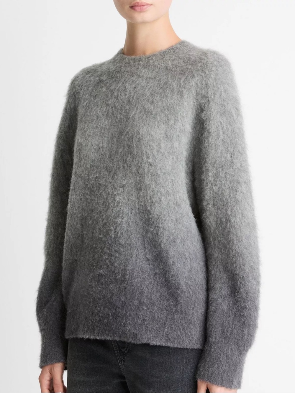 Vince Gray Ombre Alpaca & Wool Blend Sweater NWT